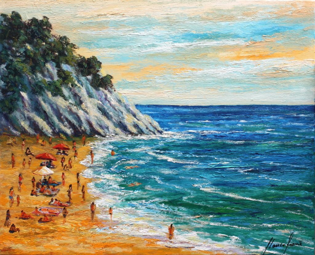 Platja, cuado Marines de Blanco Grané
