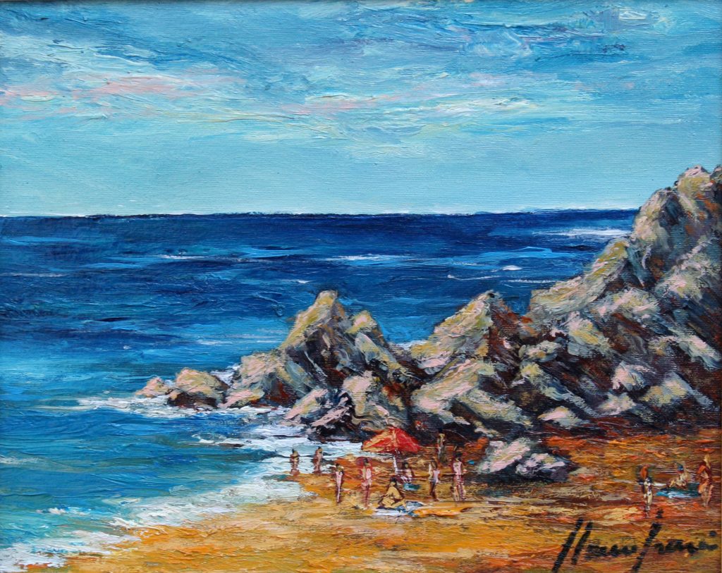 Caleta, cuadro Marines de Blanco Grané