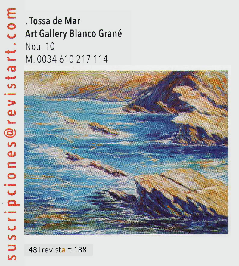 Blanco Grané, artista-pintor de Tossa de Mar