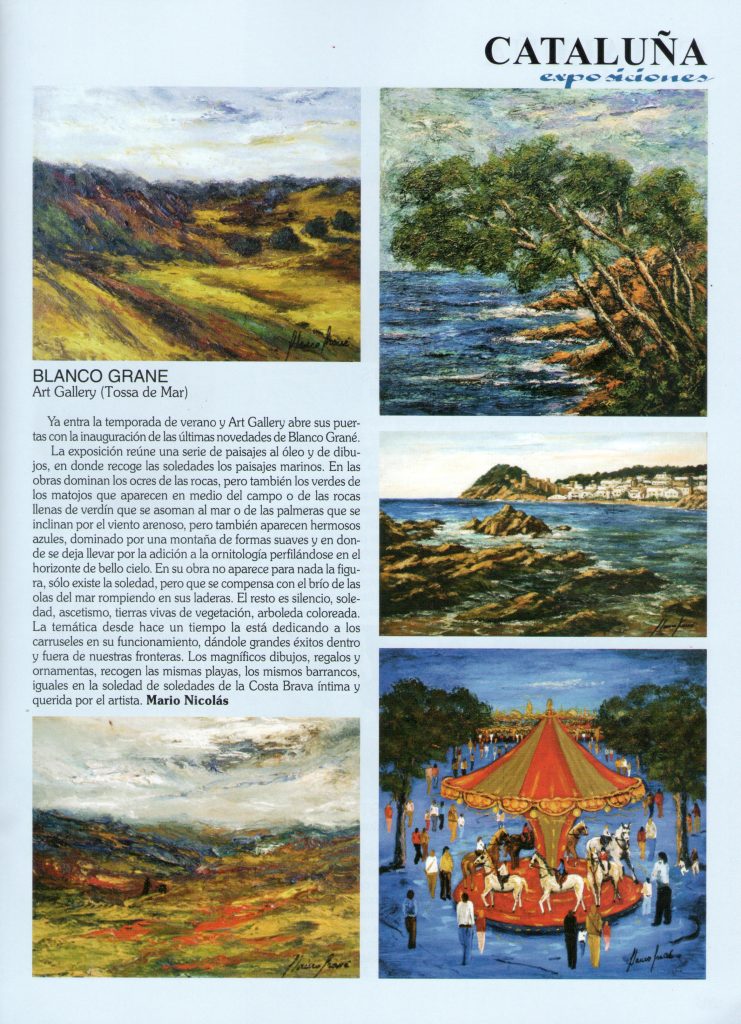 Inici Temporada a Art Gallery Blanco Grané, Tossa