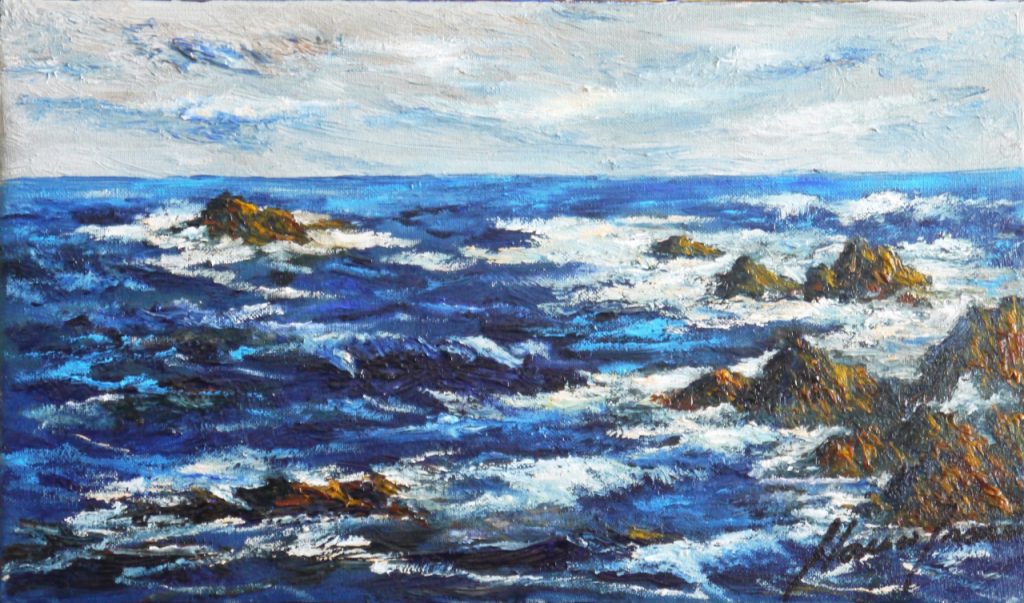Costa Brava, cuadro Marines de Blanco Grané