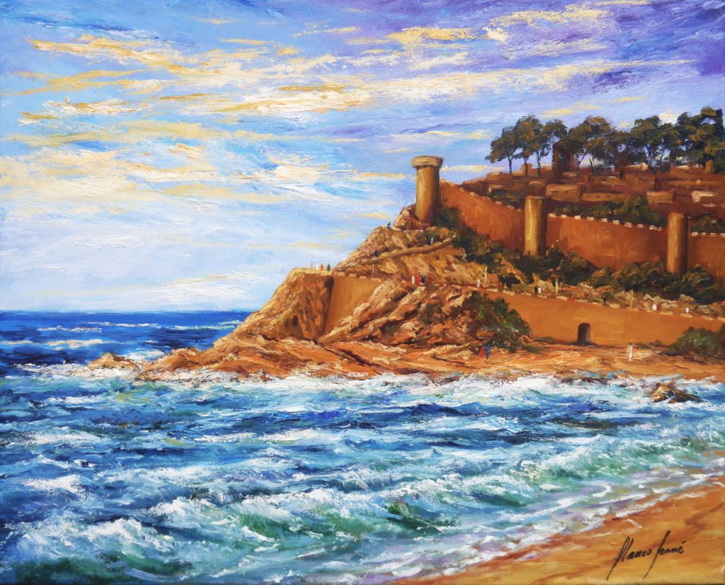 Mar Moguda, cuadro Marines de Blanco Grané