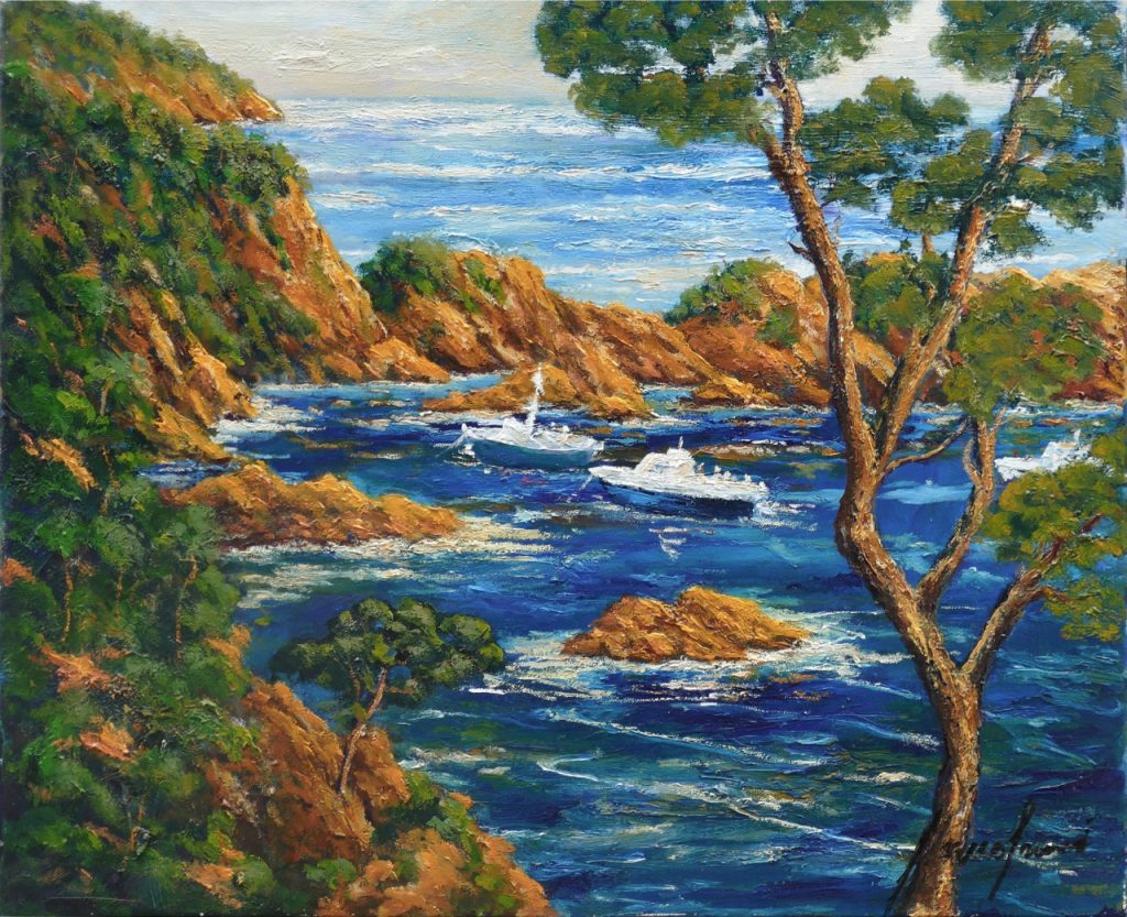Cala, cuadro Marines de Blanco Grané