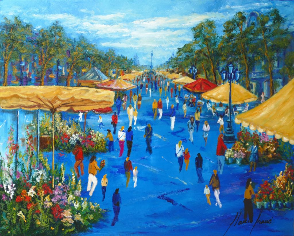 Ramblas, cuadro Paisatges de Blanco Grané