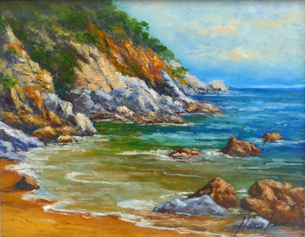 Cala Morisca, cuadro Marines de Blanco Grané