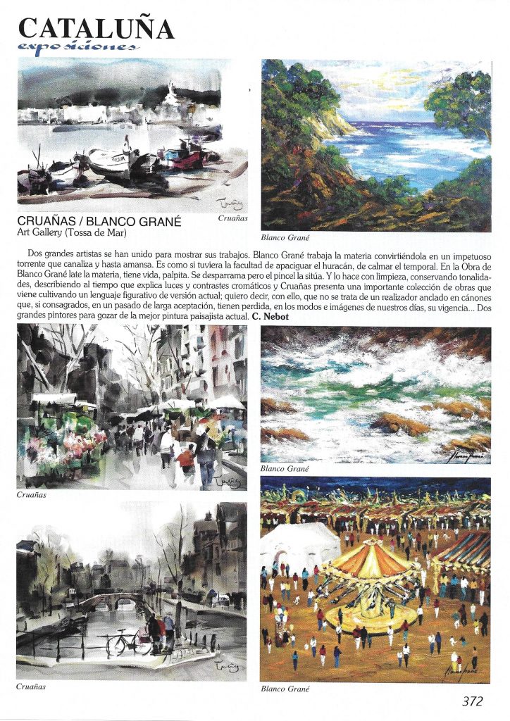 Blanco Grané a Gal Art n. 386, 2020