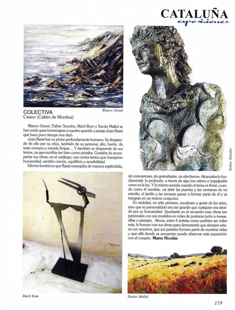 Blanco Grané a Gal Art n. 383, 2020