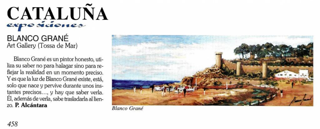 Blanco Grané a Gal Art n. 387, 2020