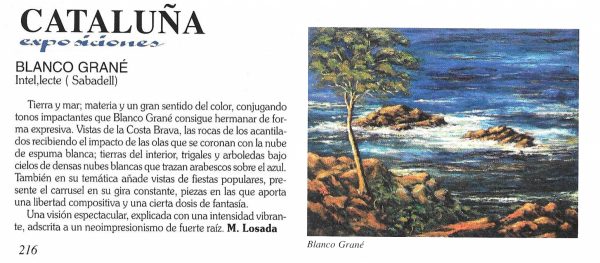 Blanco Grané a Gal Art, nº. 390, 2021