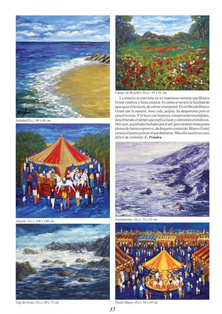 Blanco Grané a Diccionari Gal Art 2018/2019
