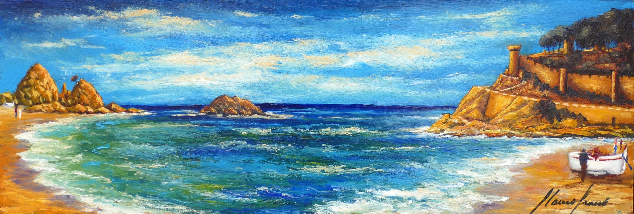 Paradís, cuadro Marines de Blanco Grané